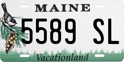 ME license plate 5589SL