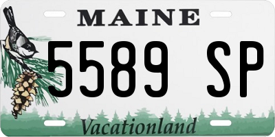 ME license plate 5589SP