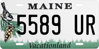 ME license plate 5589UR