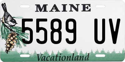 ME license plate 5589UV