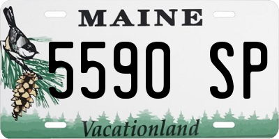 ME license plate 5590SP