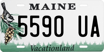 ME license plate 5590UA