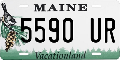 ME license plate 5590UR