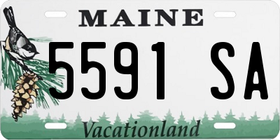 ME license plate 5591SA