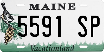 ME license plate 5591SP