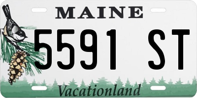 ME license plate 5591ST