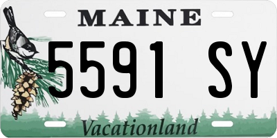 ME license plate 5591SY
