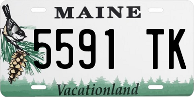 ME license plate 5591TK