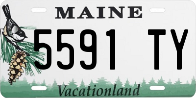 ME license plate 5591TY