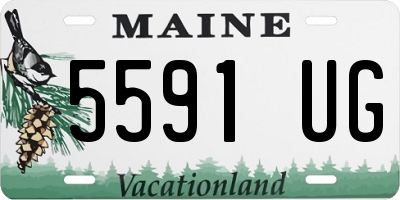 ME license plate 5591UG