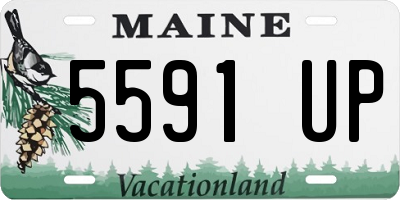 ME license plate 5591UP