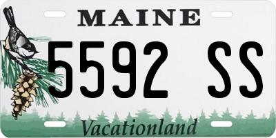 ME license plate 5592SS