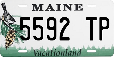 ME license plate 5592TP