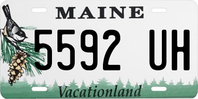 ME license plate 5592UH