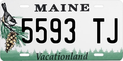ME license plate 5593TJ