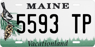 ME license plate 5593TP