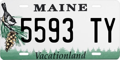 ME license plate 5593TY