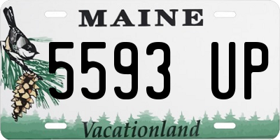 ME license plate 5593UP