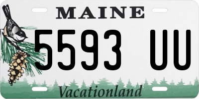 ME license plate 5593UU