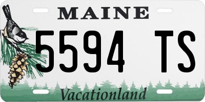 ME license plate 5594TS