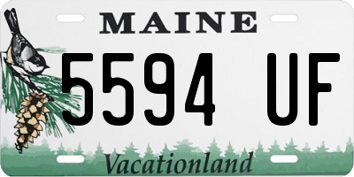 ME license plate 5594UF