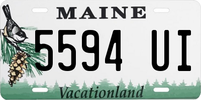 ME license plate 5594UI