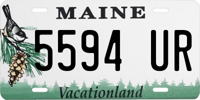 ME license plate 5594UR