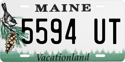 ME license plate 5594UT