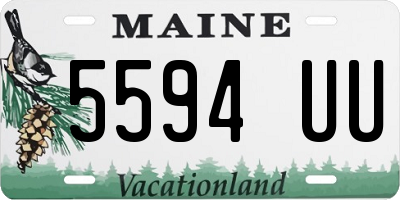 ME license plate 5594UU