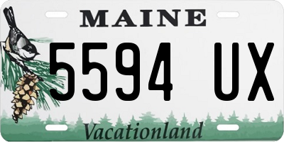 ME license plate 5594UX