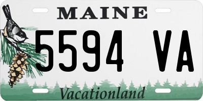 ME license plate 5594VA