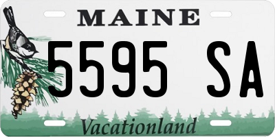 ME license plate 5595SA