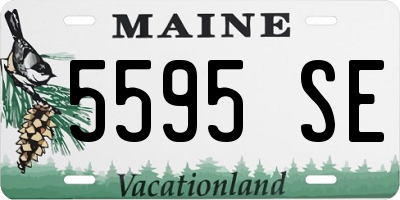 ME license plate 5595SE