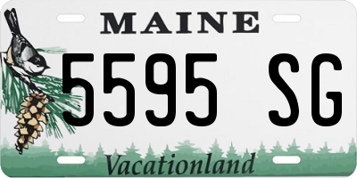 ME license plate 5595SG