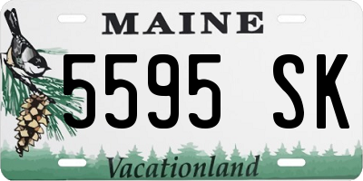 ME license plate 5595SK
