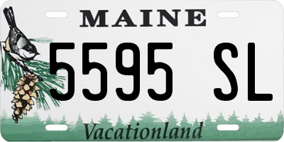 ME license plate 5595SL