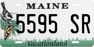 ME license plate 5595SR
