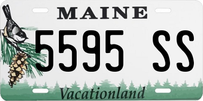 ME license plate 5595SS