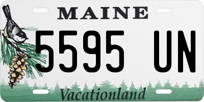 ME license plate 5595UN
