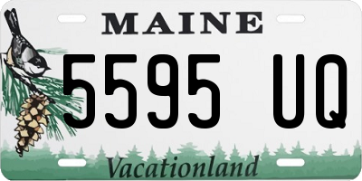 ME license plate 5595UQ