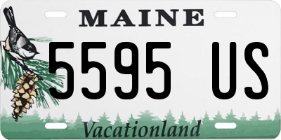ME license plate 5595US