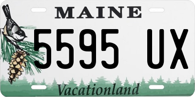 ME license plate 5595UX