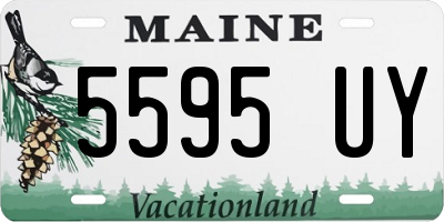 ME license plate 5595UY