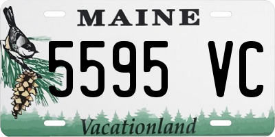 ME license plate 5595VC