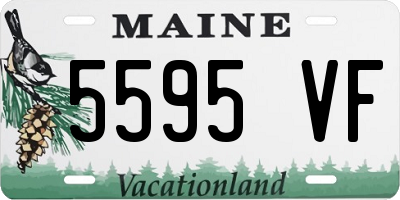 ME license plate 5595VF