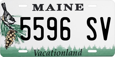 ME license plate 5596SV