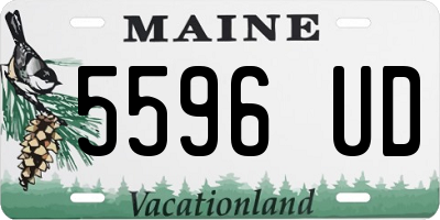 ME license plate 5596UD