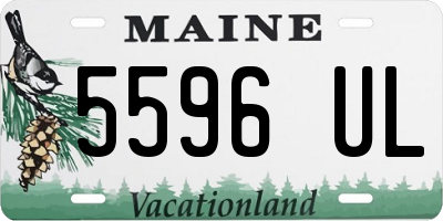 ME license plate 5596UL