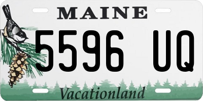 ME license plate 5596UQ