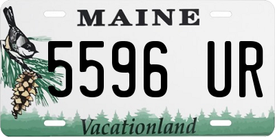 ME license plate 5596UR